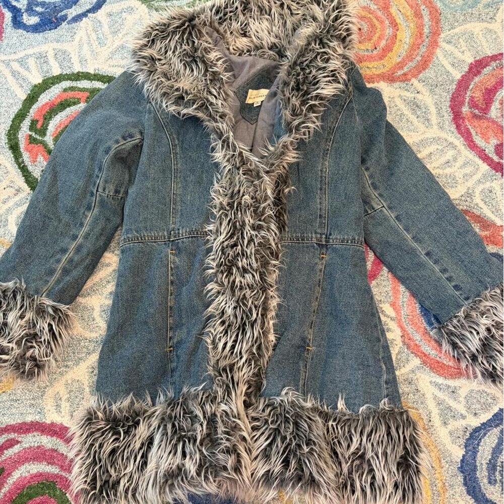 Vintage blue denim penny lane